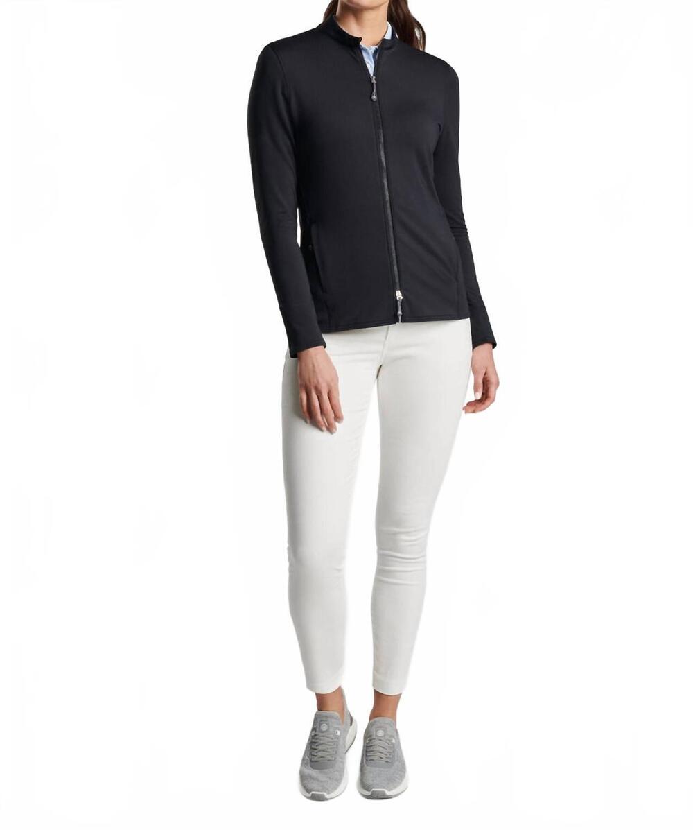 NEW PETER MILLAR katy zip up jacket in black
